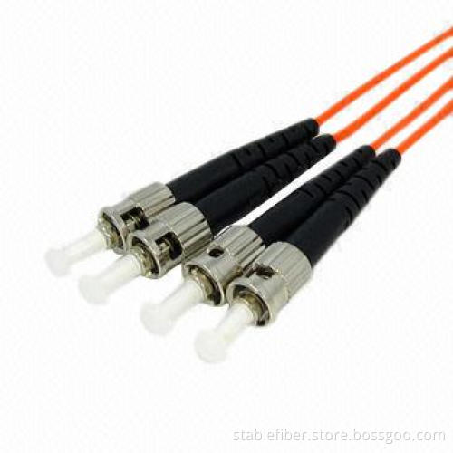 MM Simplex and Duplex ST/ST Fiber-optic Patch Cord with -40 to 85°C Operating Temperature